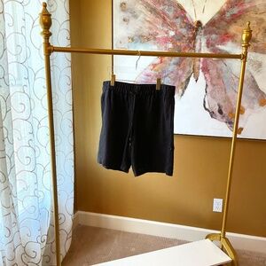Eileen Fisher Linen Black Shorts Size Large